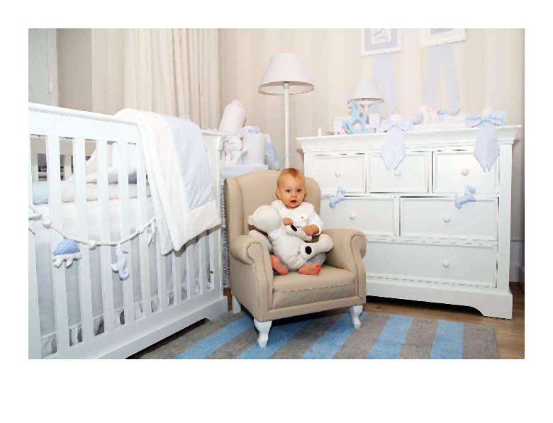 Stylizowane meble na styl francuski w pokoju dziecięcym