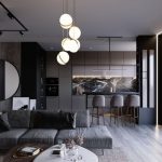 Monochromatyczne mieszkanie w skali szarości